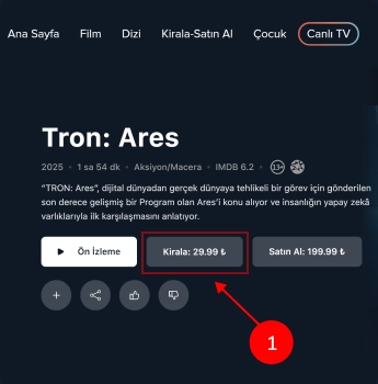 Web/Windows promosyon kodu adım 1